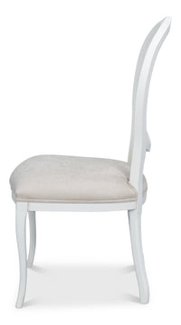 Louis XV Cane Back Dining Chairs in White, Sets of 2 - view 3