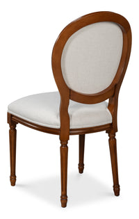 Louis XVI Dining Chairs with Oval Backs in Walnut, Sets of 2 - view 5