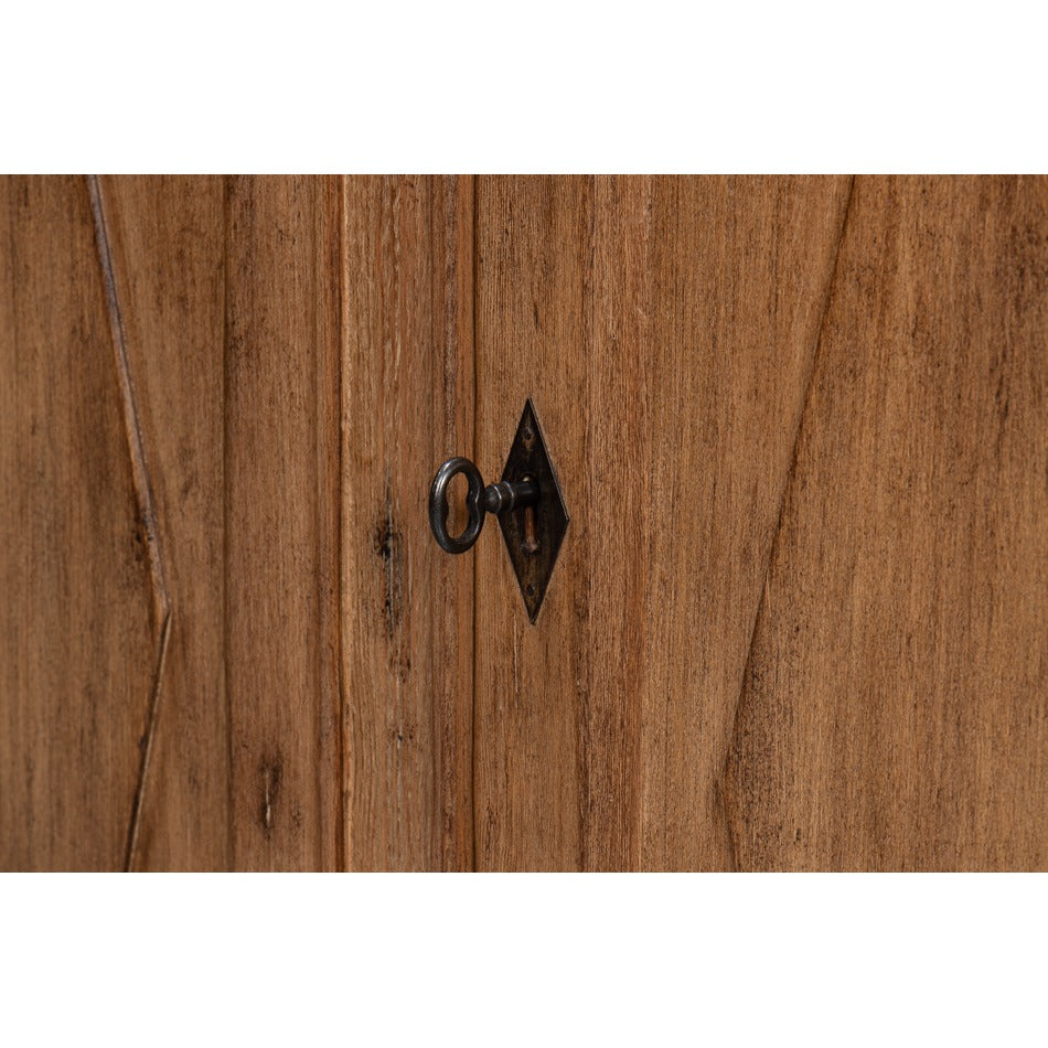 French Provincial Pine Sideboard with Diamond Panel Doors - Warm Brown - additional view