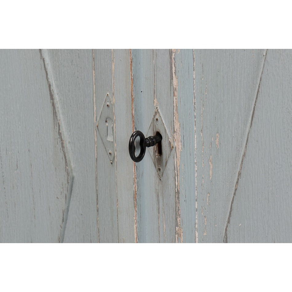 French Provincial Sideboard with a Distressed Blue-Grey Finish - additional view
