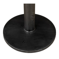 Walnut and Iron Pedestal Bistro Table - additional view