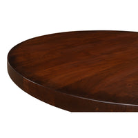 Walnut and Iron Pedestal Bistro Table - additional view