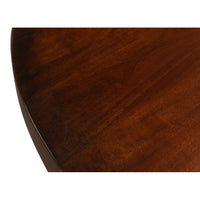 Walnut and Iron Pedestal Bistro Table - additional view