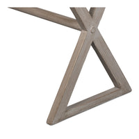 Rustic Trestle Writing Desk, 51 in – Stone Gray Reclaimed Fir - additional view