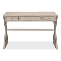 Rustic Trestle Writing Desk, 51 in – Stone Gray Reclaimed Fir - additional view