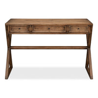 Rustic Trestle Writing Desk, 51 in – Brown Reclaimed Fir - additional view