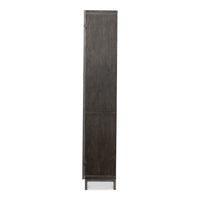 Contemporary Display Cabinet, Left Hinge – Sculptural Gunmetal Handle - additional view