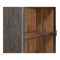 Contemporary Display Cabinet, Left Hinge – Sculptural Gunmetal Handle - additional view
