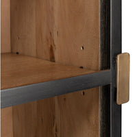 Contemporary Display Cabinet, Left Hinge – Sculptural Gunmetal Handle - additional view
