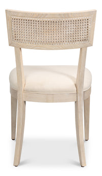 Swedish Klismos Cane Back Dining Chairs, Bleached Oak, Sets of 2 - view 4