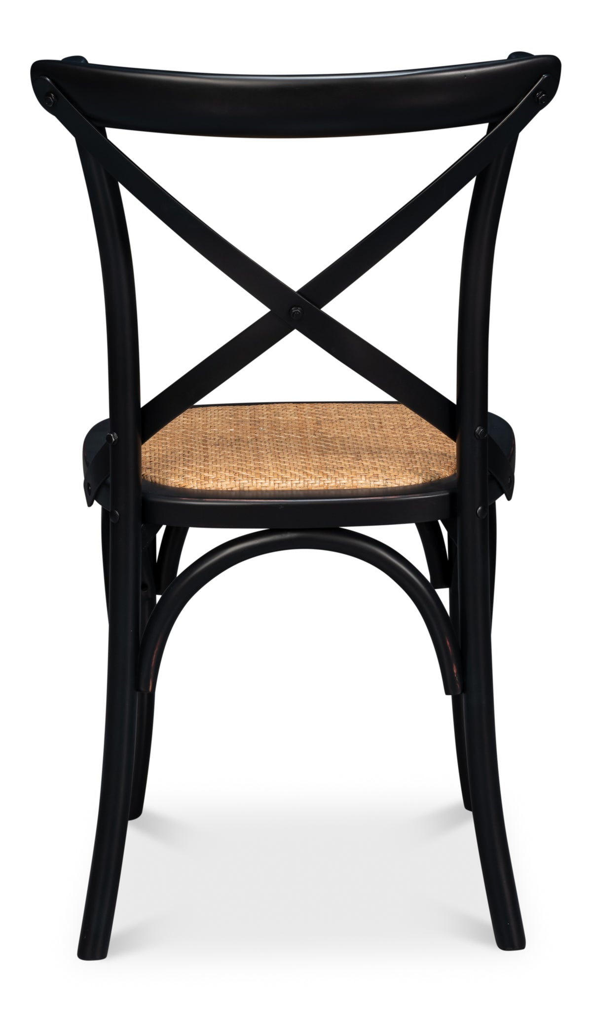 Bistro Dining Chairs in Black Bentwood with Cane Seats, Sets of 2 - view 4