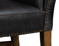 Leather Wingback Dining Chairs in Black, Sets of 2 - view 10