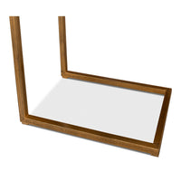 Leather Top C-Table with Antique Brass Frame - additional view