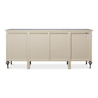 French Provincial Pine Sideboard with Carved Rosettes and Turned Legs - additional view