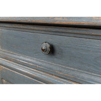 French Provincial Pine Sideboard with Carved Rosettes and Turned Legs - additional view