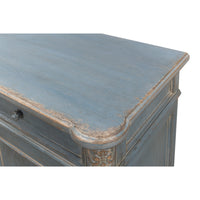 French Provincial Pine Sideboard with Carved Rosettes and Turned Legs - additional view