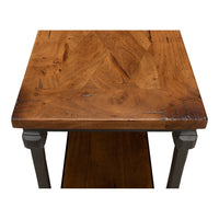 Transitional Parquet-Top Console Table, 60