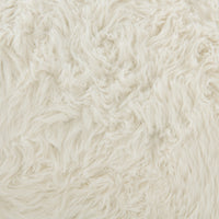 Vanilla long-pile upholstery fabric detail