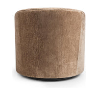 Back view of the Walnut Heather chair with a rounded upholstered shell