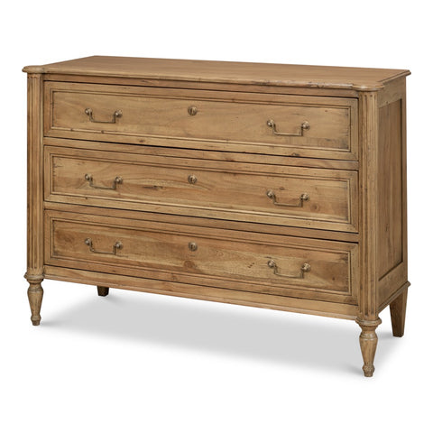 Transitional Chest of Drawers in Driftwood Finish