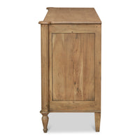 Transitional Driftwood Chest of Drawers – Solid Cast Brass Pulls - additional view