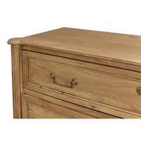 Transitional Driftwood Chest of Drawers – Solid Cast Brass Pulls - additional view