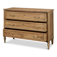 Transitional Driftwood Chest of Drawers – Solid Cast Brass Pulls - additional view