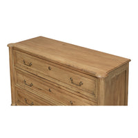 Transitional Driftwood Chest of Drawers – Solid Cast Brass Pulls - additional view