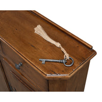 Traditional Hall Cabinet, Tall – Iron Key and Escutcheon - additional view