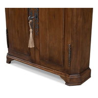 Traditional Hall Cabinet, Tall – Iron Key and Escutcheon - additional view