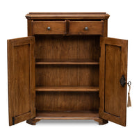 Traditional Hall Cabinet, Tall – Iron Key and Escutcheon - additional view