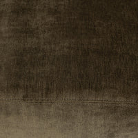 Olive Green upholstery fabric detail with a stitched seam