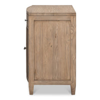 Traditional Door Chest, Brown – Reeded Panels - additional view