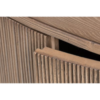 Traditional Door Chest, Brown – Reeded Panels - additional view