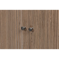 Traditional Door Chest, Brown – Reeded Panels - additional view