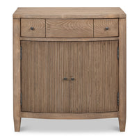 Traditional Door Chest, Brown – Reeded Panels - additional view