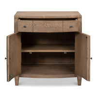 Traditional Door Chest, Brown – Reeded Panels - additional view