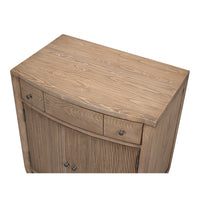 Traditional Door Chest, Brown – Reeded Panels - additional view