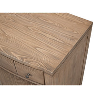 Traditional Door Chest, Brown – Reeded Panels - additional view