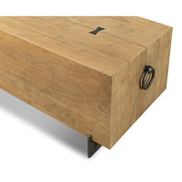 Additional view of Tan Iron Bench