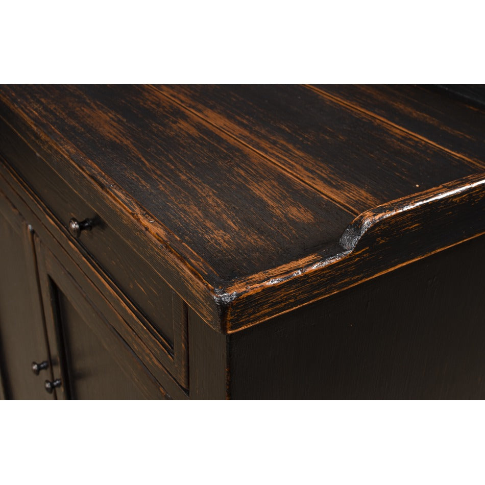 Transitional Country Antiqued Sideboard, 64" - Reclaimed Wood with Warm Distressing - additional view