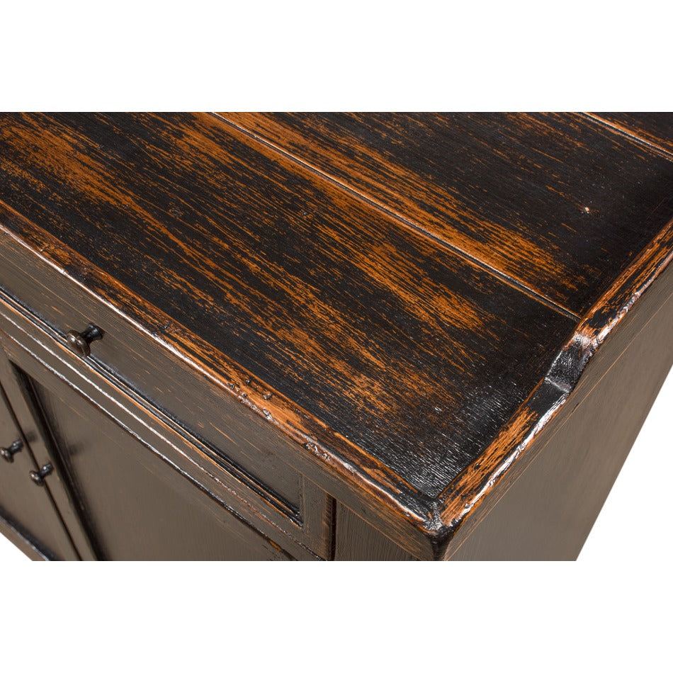 Transitional Country Antiqued Sideboard, 64" - Reclaimed Wood with Warm Distressing - additional view