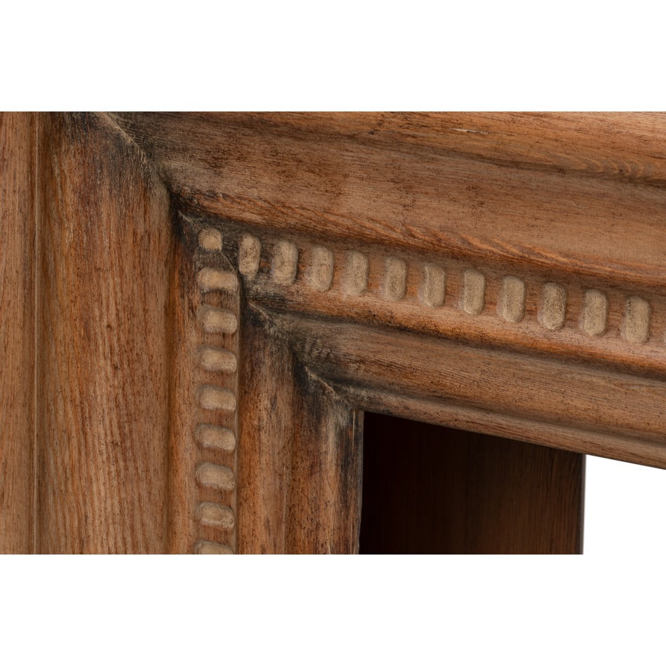 Reclaimed Pine Mantel Console Table with Stepped Molding - additional view