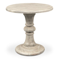 Natural Wood Pedestal Table