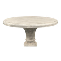 Additional view of Natural Wood Pedestal Table