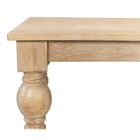 Mango Wood Square Dining Table with Turned Legs - additional view