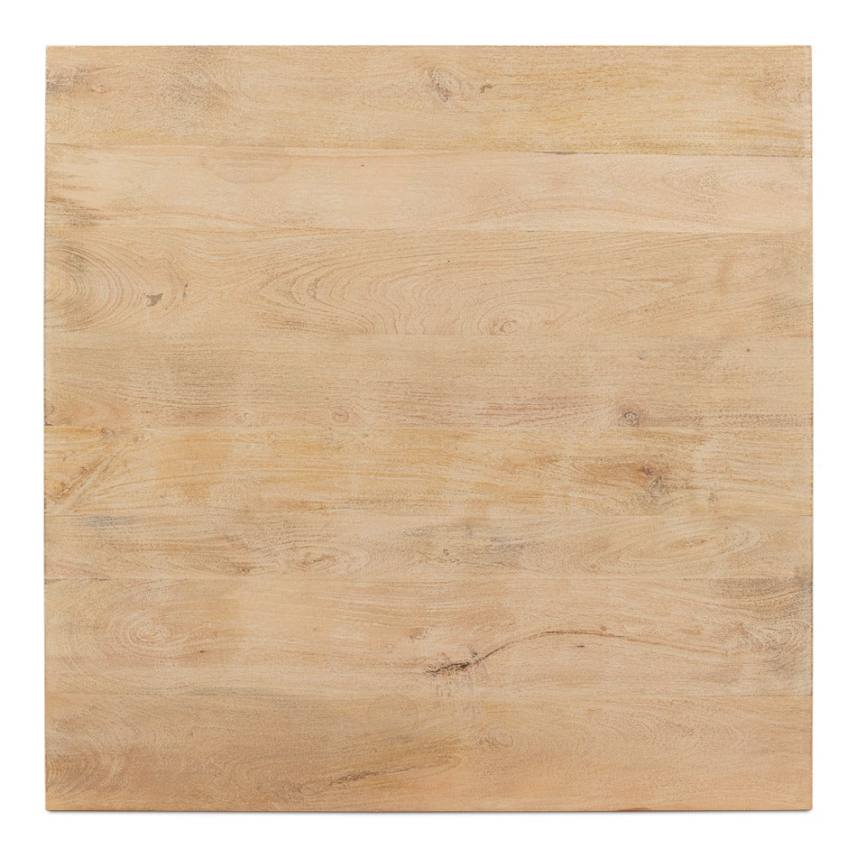 Mango Wood Square Dining Table with Turned Legs - additional view