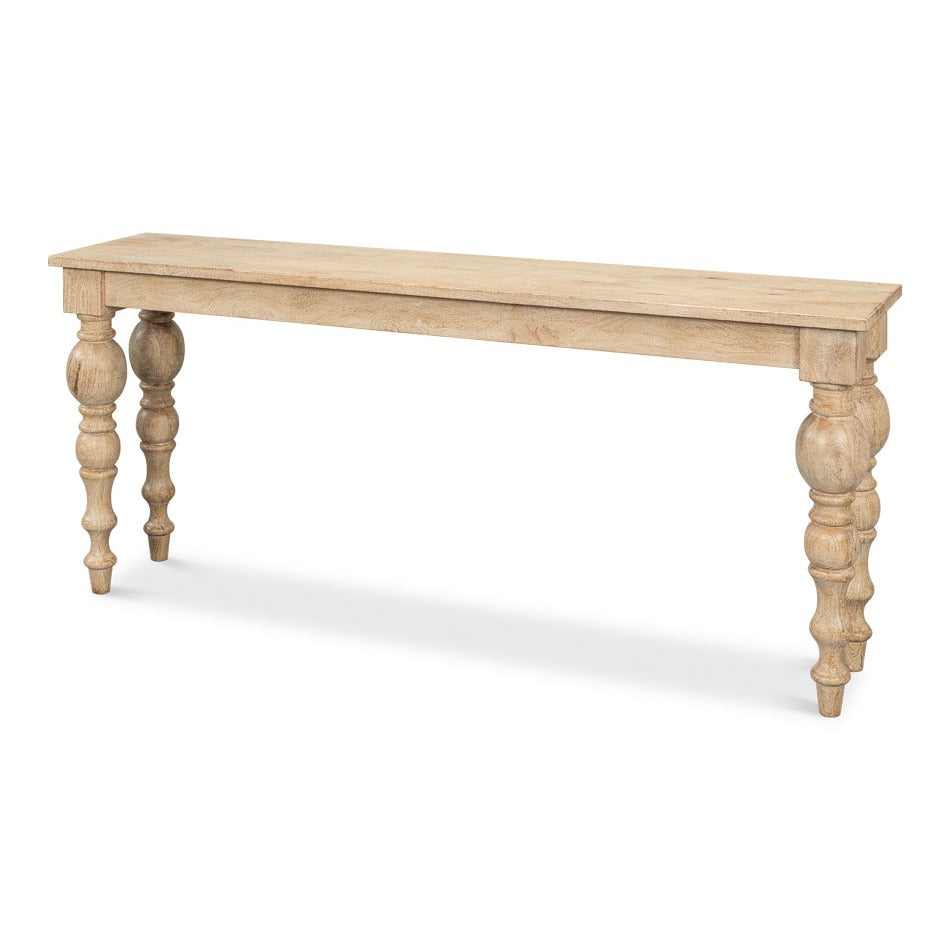 Natural Wood Console Table