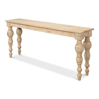 Additional view of Natural Wood Console Table