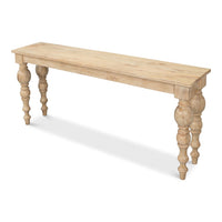Additional view of Natural Wood Console Table